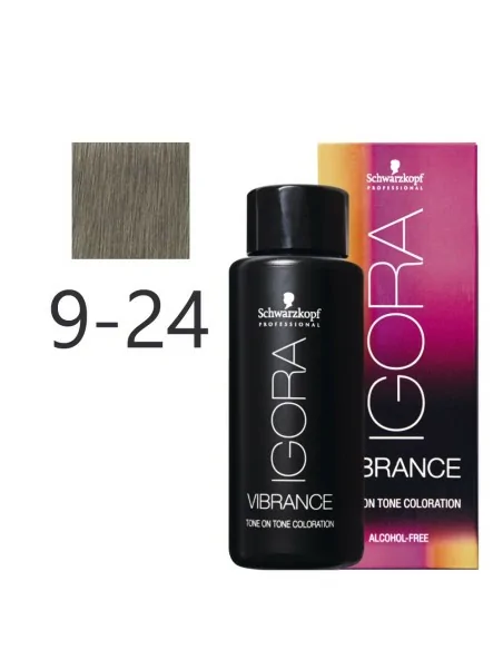 Schwarzkopf - Tonalizador Igora Vibrance 9-24 Rubio Muy Claro Humo Beige 60ml