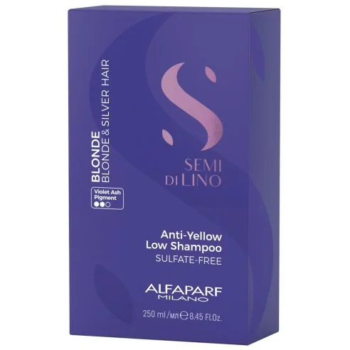 Alfaparf - Semi di Lino Blonde Anti-Yellow Low Champú 250 ml | Coserty.com