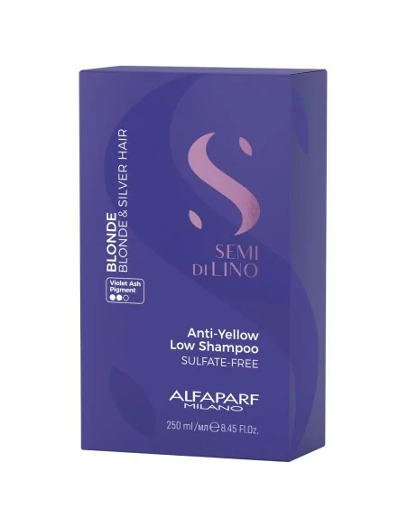 Alfaparf - Semi di Lino Blonde Anti-Yellow Low Champú 250 ml | Coserty.com