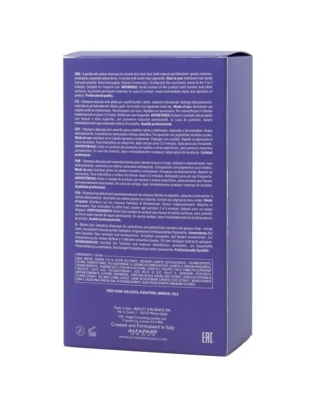 Alfaparf - Semi di Lino Blonde Anti-Yellow Low Champú 250 ml | Coserty.com