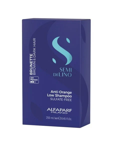 Alfaparf - Semi di Lino Brunette Anti-Orange Low Champú 250 ml | Coserty.com