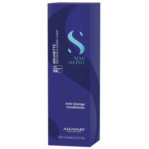 Alfaparf - Semi di Lino Brunette Anti-Orange Acondicionador 200 ml| Coserty.com
