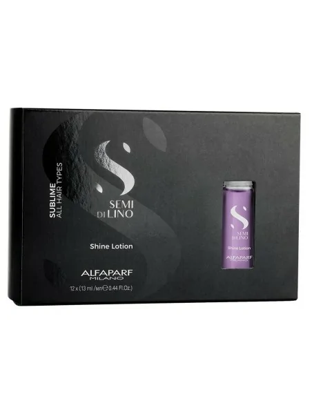 Alfaparf - Trattamento Illuminante e Perfezionante Semi di Lino Sublime Shine Lozione 12 x 13 ml