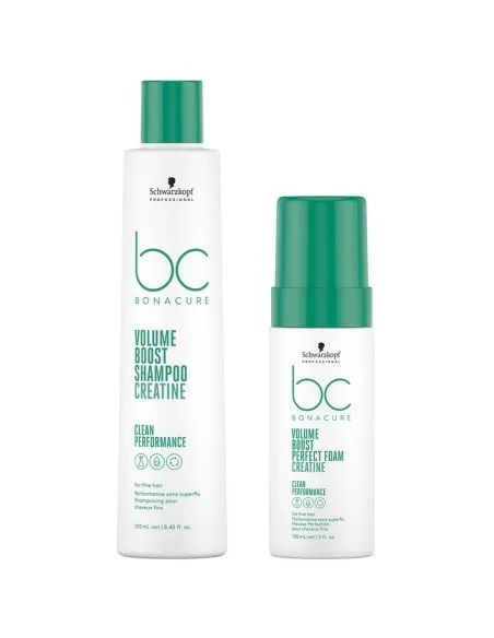 Schwarzkopf - Pack BC Bonacure Clean Volume Boost Champú + Espuma Antiestática | Coserty.com