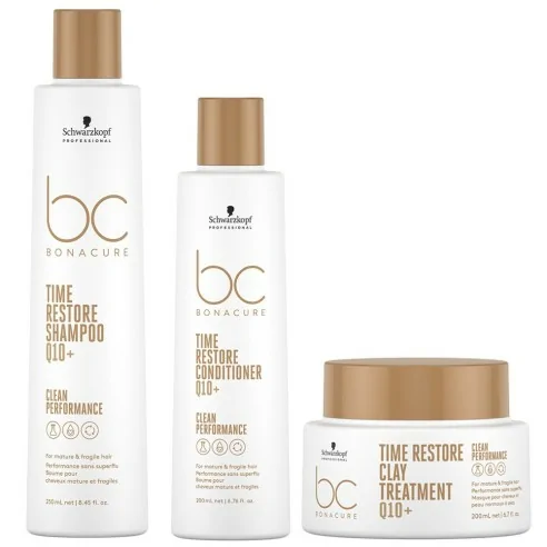 Schwarzkopf - Pack BC Bonacure Clean Time Restore Champú + Acondicionador + Tratamiento | Coserty.com