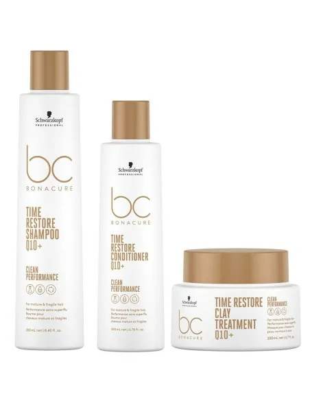 Schwarzkopf - Pack BC Bonacure Clean Time Restore Champú + Acondicionador + Tratamiento | Coserty.com
