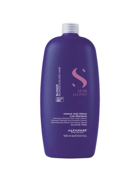 Alfaparf - Champú Semi di Lino Blonde Anti-Yellow Low 1000 ml