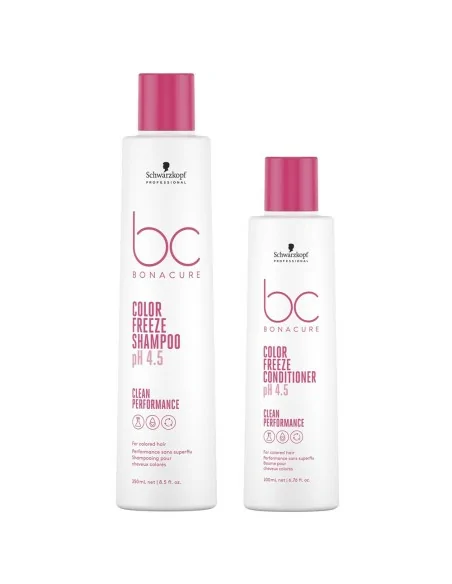 Schwarzkopf - Pack BC Bonacure Clean Color Freeze Champú 250 ml + Acondicionador 200 ml