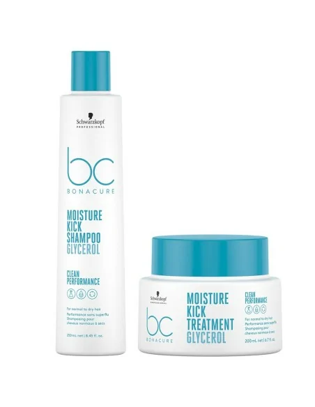 Schwarzkopf - Pack BC Bonacure Clean Moisture Kick Champú 250 ml + Tratamiento 200 ml