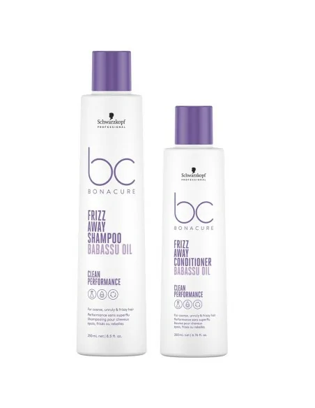 Schwarzkopf - Pack BC Bonacure Clean Frizz Away Shampoo 250 ml + Conditioner 200 ml