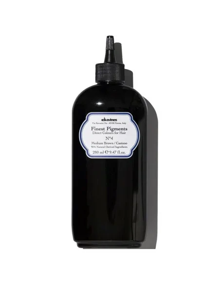 Davines - Gel de Coloración Castaño Finest Pigments Nº4 Medium Brown 280 ml