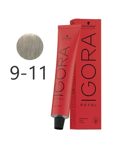 Schwarzkopf - Permanent Dye Igora Royal 9-11 Very Light Blonde Intense Ash 60 ml