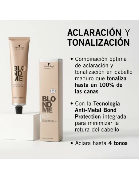 Schwarzkopf - Crema Aclarante y Tonalizante BlondMe LB-Biscuit 60 ml