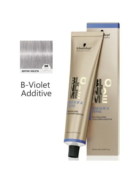 Schwarzkopf - Crema Decolorante y Matizadora BlondMe B-Violet Additive 60 ml