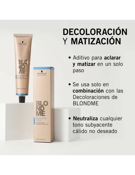 Schwarzkopf - Crema Decolorante y Matizadora BlondMe B-Violet Additive 60 ml
