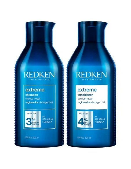 Redken - Pack Fortificante Extreme Champú 500 ml + Acondicionador 500 ml