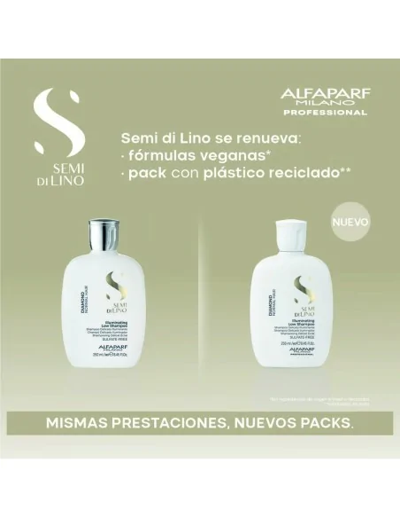 Alfaparf - Semi di Lino Diamond Illuminating Low Shampoo 250 ml | Coserty.com