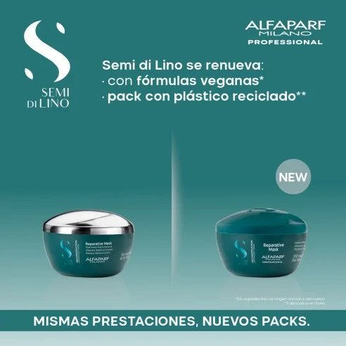 Alfaparf - Semi di Lino Reconstruction Reparative Mask 200 ml | Coserty.com