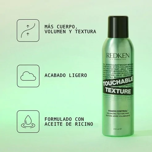Redken - Laca Texturizadora Touchable Texture Touch Control 250 ml
