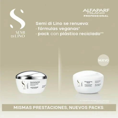 Alfaparf - Semi di Lino Diamond Illuminating Mask 200 ml | Coserty.com