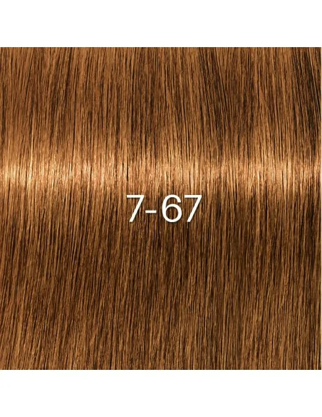 Schwarzkopf - Tinte sin Amoniaco Igora Zero AMM 7-67 Rubio Medio Chocolate Cobrizo 60 ml