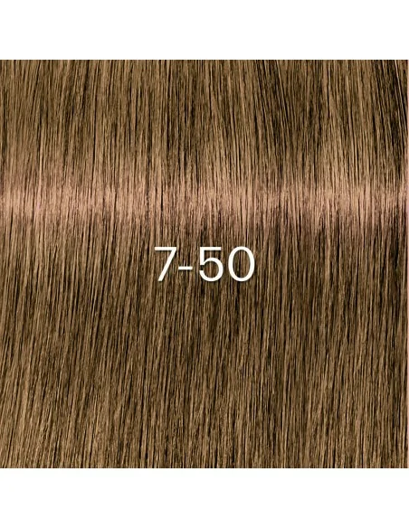 Schwarzkopf - Tinte sin Amoniaco Igora Zero AMM 7-50 Rubio Medio Dorado Natural 60 ml