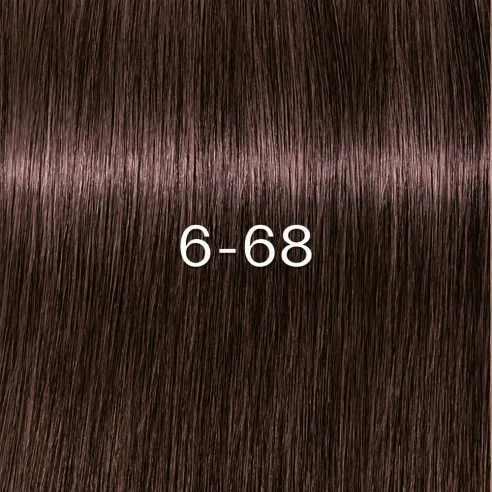 Schwarzkopf - Tinte sin Amoniaco Igora Zero AMM 6-68 Rubio Oscuro Chocolate Rojo 60 ml