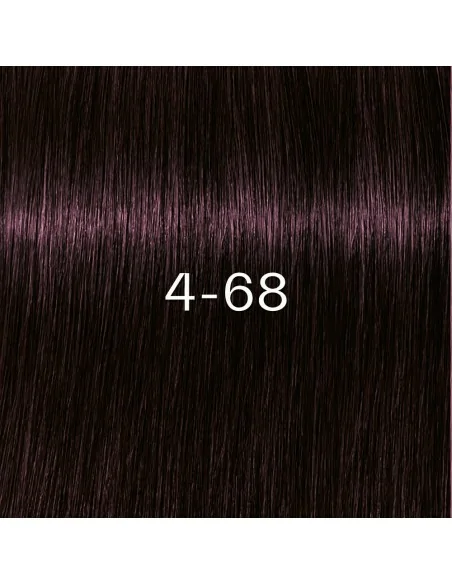 Schwarzkopf - Tinte sin Amoniaco Igora Zero AMM 4-68 Castaño Medio Chocolate Rojo 60 ml