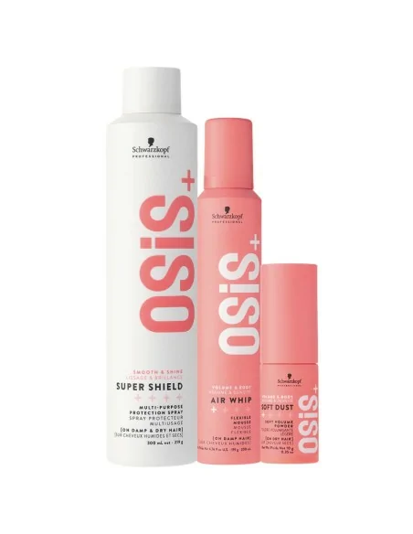 Schwarzkopf - Osis+ Pack Super Shield 300 ml + Air Whip 200 ml + Soft Dust 10 g