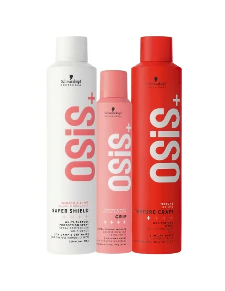 Schwarzkopf - Osis+ Pack Super Shield 300 ml + Grip 200 ml + Texture Craft 300 ml