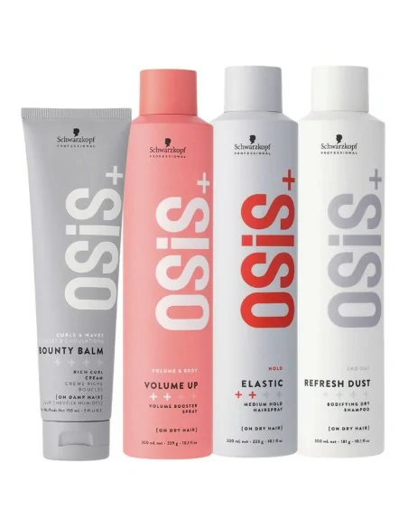 Schwarzkopf - Osis+ Pack Bounty Balm 150 ml + Volume Up 300 ml + Elastic 300 ml + Refresh Dust 300 ml