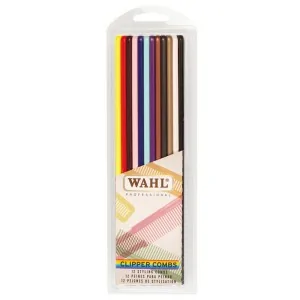 Wahl - Professional Clipper Combs 12 Cutting Combs (Different Colors)