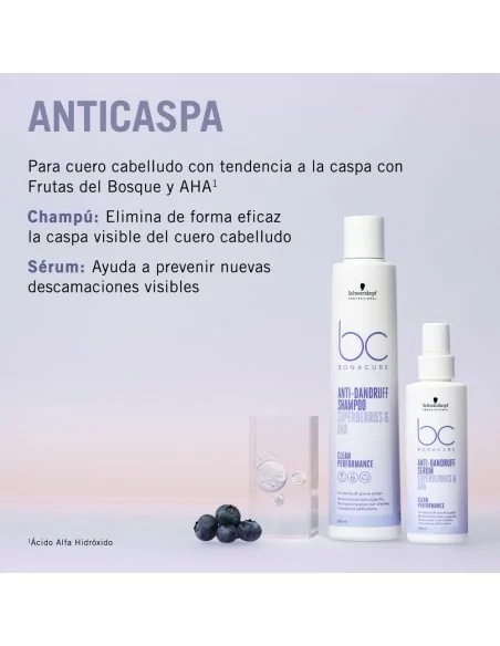 Schwarzkopf - Champú Anticaspa BC Bonacure Anti-Dandruff Clean Performance 250 ml