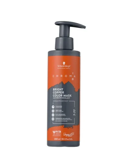 Schwarzkopf - Chroma ID Mascarilla Bonding De Color Cobrizo Brillante 7-77 - 300 ml