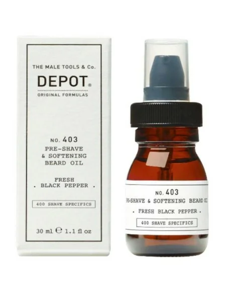 Depot - no. 403 Pre-Shave & Softening Beard Oil Fresh Black Pepper 30 ml