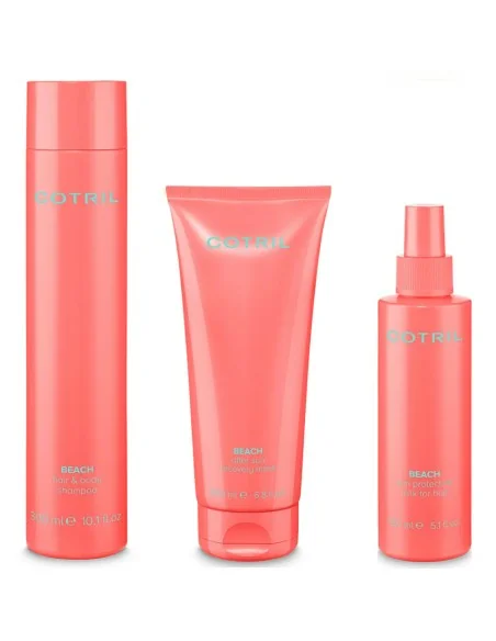 Cotril - Pack Beach Champú Hair & Body 300 ml + Mascarilla After Sun 200 ml + Spray Protector 150 ml