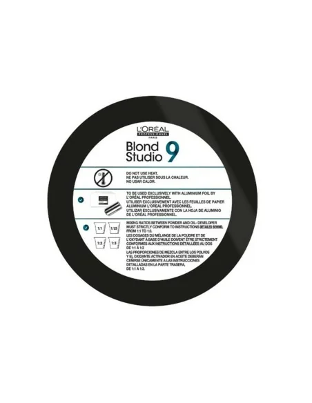 L'Oréal Professionnel - Decoloracion 9 Tonos Blond Studio Platinium Plus Multi-Técnicas 500 g