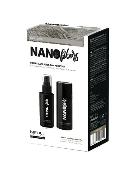 Bifull - Nano Fibers Grey Fibers with Keratin 100 ml + 25 g - BFEXT43307