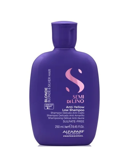 Alfaparf - Semi di Lino Blonde Anti-Yellow Low Champú 250 ml