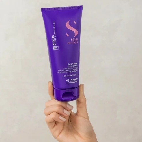 Alfaparf - Semi di Lino Blonde Anti-Yellow Conditioner 200 ml | Coserty.com