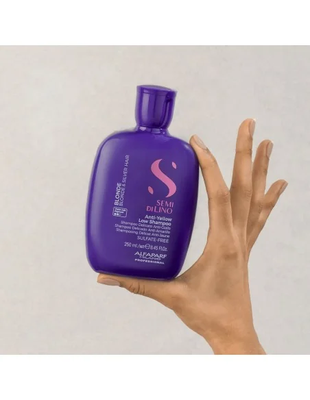 Alfaparf - Semi di Lino Blonde Anti-Yellow Low Champú 250 ml | Coserty.com