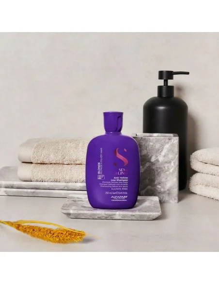 Alfaparf - Semi di Lino Blonde Anti-Yellow Low Champú 250 ml | Coserty.com