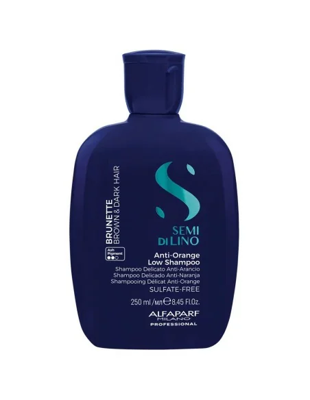 Alfaparf - Semi di Lino Brunette Anti-Orange Low Champú 250 ml