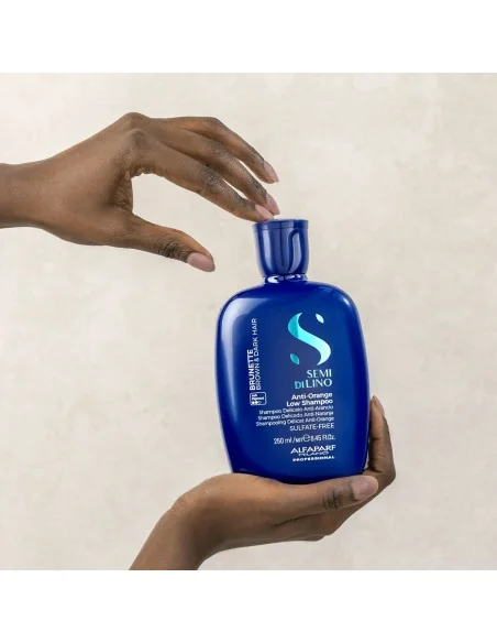 Alfaparf - Semi di Lino Brunette Anti-Orange Low Champú 250 ml