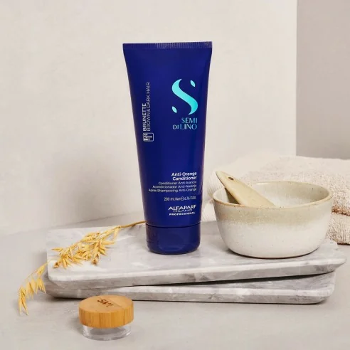 Alfaparf - Semi di Lino Brunette Anti-Orange Acondicionador 200 ml| Coserty.com