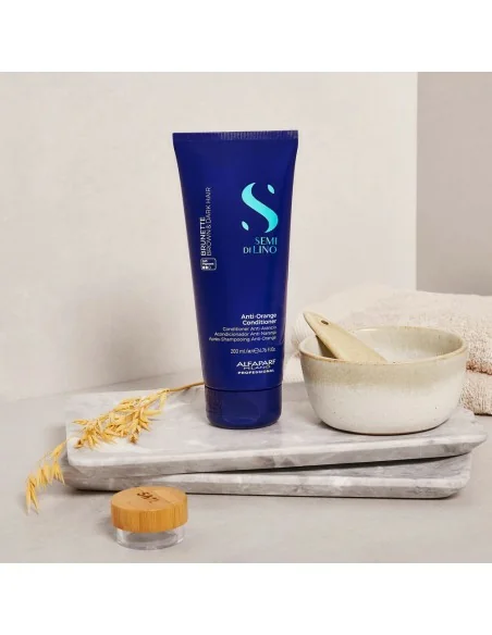 Alfaparf - Semi di Lino Brunette Anti-Orange Acondicionador 200 ml| Coserty.com
