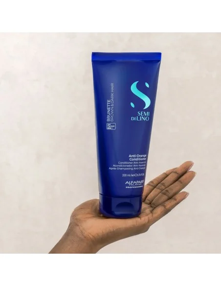Alfaparf - Semi di Lino Brunette Anti-Orange Acondicionador 200 ml| Coserty.com