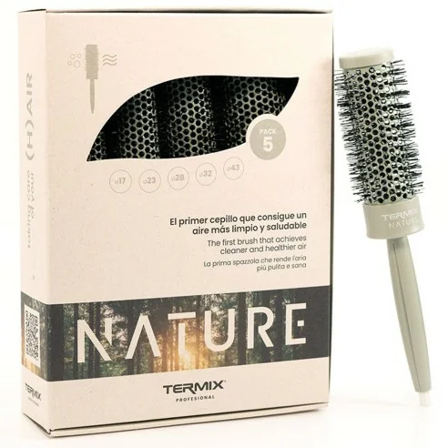 Termix - Pack 5 Cepillos Redondos Nature