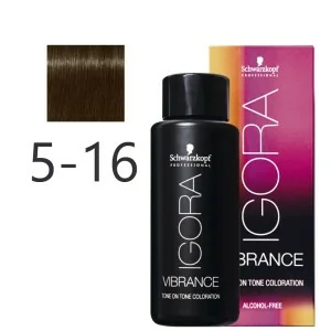 Schwarzkopf - Igora Vibrance 5-16 Castaño Claro Ceniza Marrón| Coserty.com
