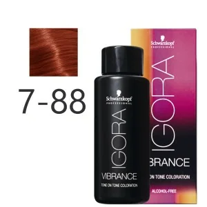 Schwarzkopf - Igora Vibrance 7-88 Rubio Medio Rojo Intenso | Coserty.com